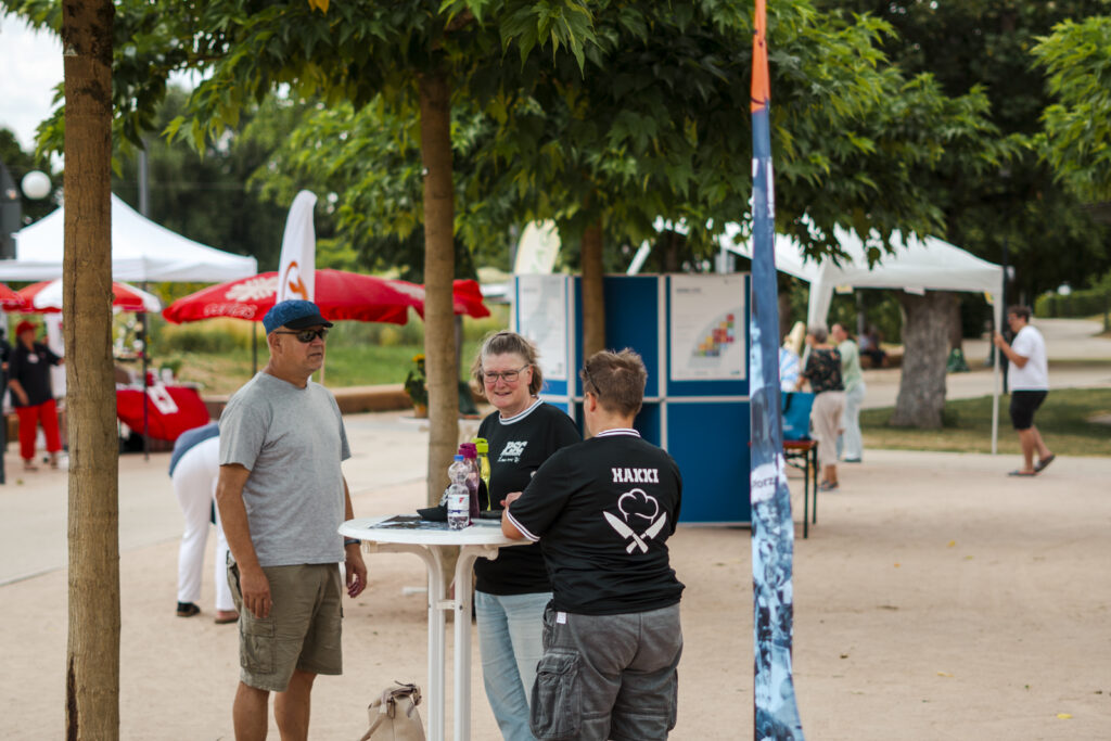 Das Team am Infostand